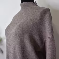 Klänning Halvpolo TAUPE
