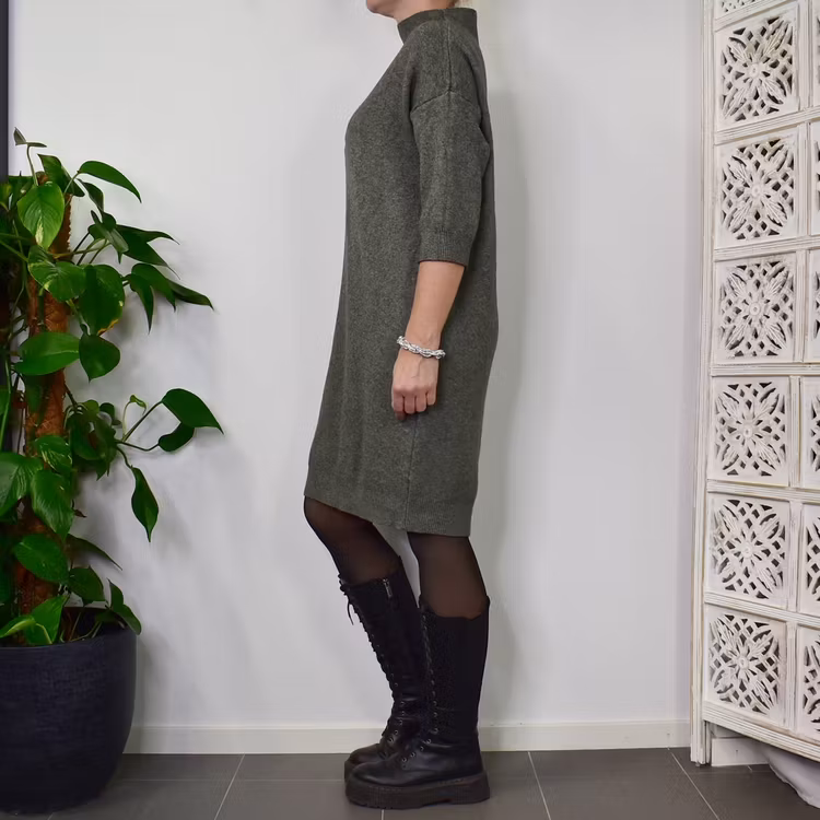 Klänning Halvpolo KAKI