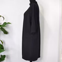 Klänning Halvpolo SVART