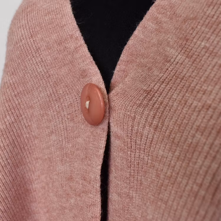 Poncho-sjal med Knapp ROSE