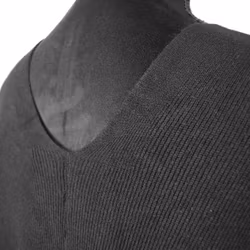 Poncho-sjal med Knapp SVART