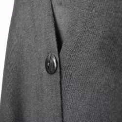 Poncho-sjal med Knapp SVART