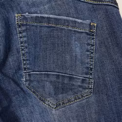 Jeans med Knappar BLÅ - 3D Denim