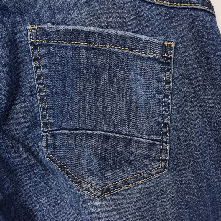 Jeans med Knappar BLÅ - 3D Denim