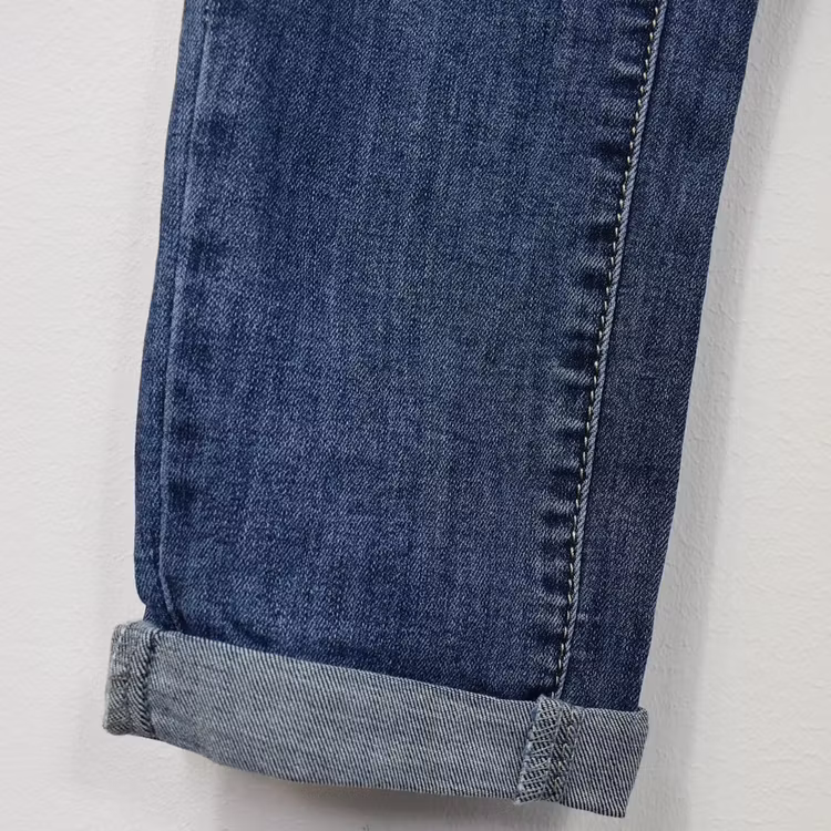 Jeans med Knappar BLÅ - 3D Denim