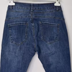 Jeans med Knappar BLÅ - 3D Denim