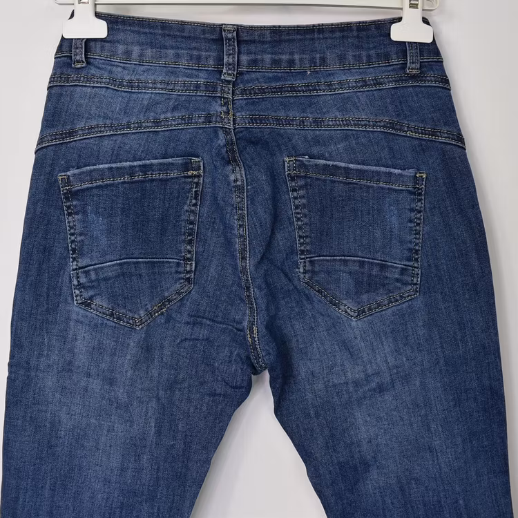 Jeans med Knappar BLÅ - 3D Denim
