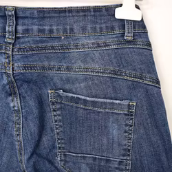 Jeans med Knappar BLÅ - 3D Denim