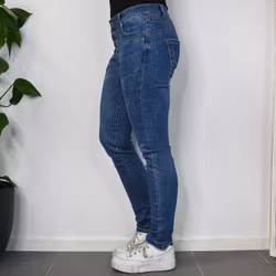 Jeans med Knappar BLÅ - 3D Denim
