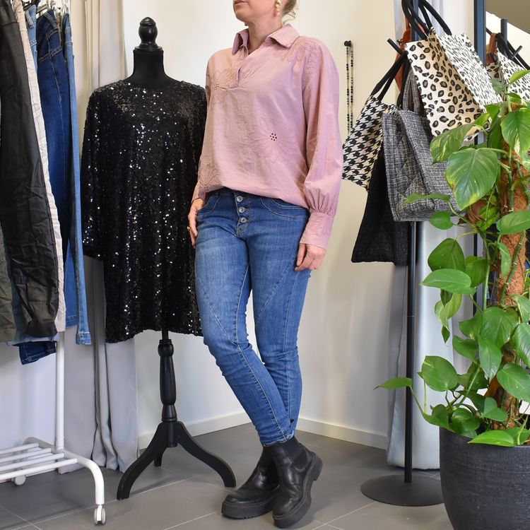 Bomullsblus Brodyr GAMMELROSA - Stajl Agenturer