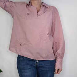 Bomullsblus Brodyr GAMMELROSA - Stajl Agenturer