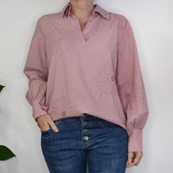 Bomullsblus Brodyr GAMMELROSA - Stajl Agenturer