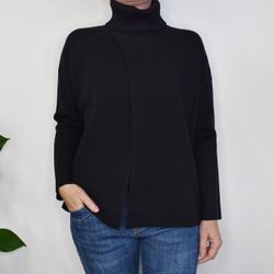 Polotröja Omlott SVART