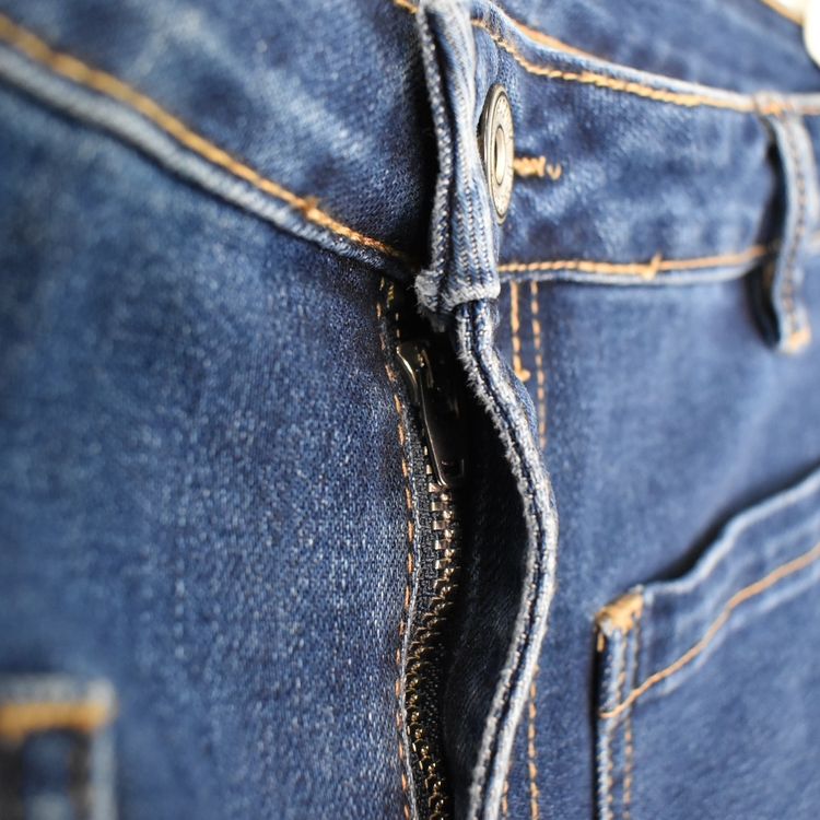 Vida Flare-Jeans Långa BLÅ - 3D Denim