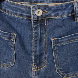 Vida Flare-Jeans Långa BLÅ - 3D Denim