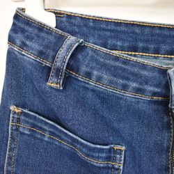 Vida Flare-Jeans Långa BLÅ - 3D Denim
