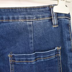 Vida Flare-Jeans Långa BLÅ - 3D Denim