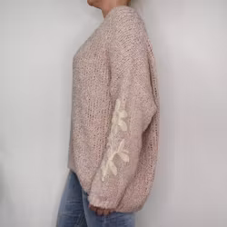 Stickad tröja Iria OLD PINK - Marta du Chateau