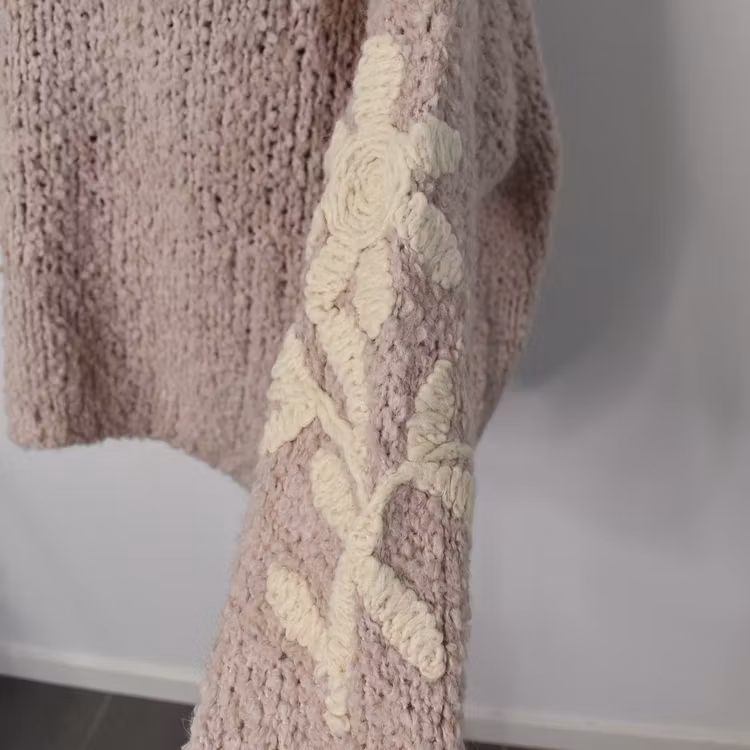 Stickad tröja Iria OLD PINK - Marta du Chateau