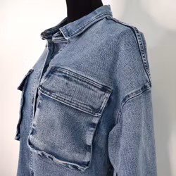 Skjortjacka Denim LJUS BLÅ - 3D Denim