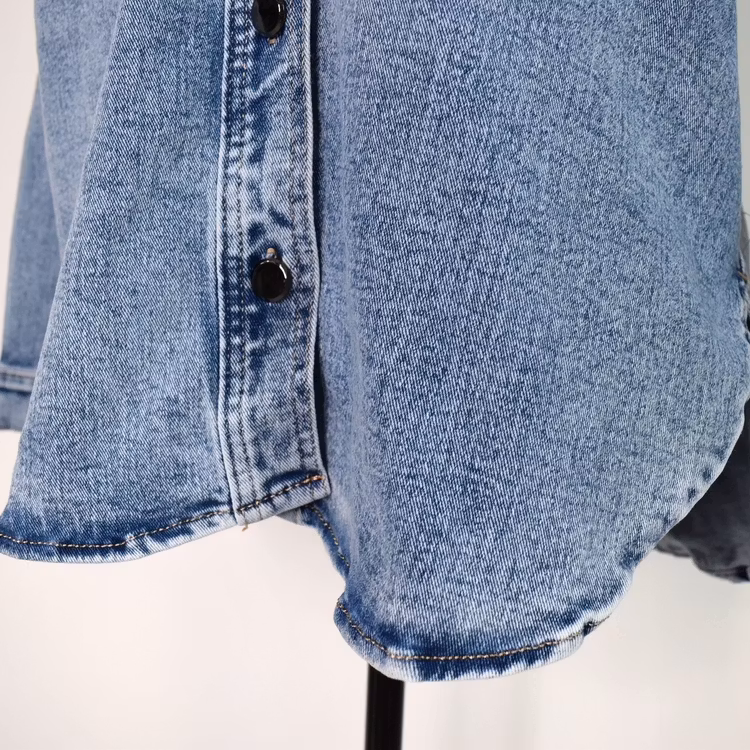 Skjortjacka Denim LJUS BLÅ - 3D Denim