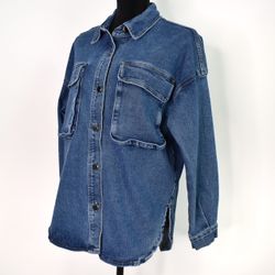 Skjortjacka Denim BLÅ - 3D Denim
