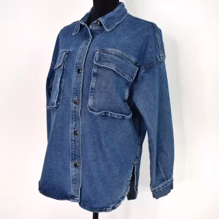 Skjortjacka Denim BLÅ - 3D Denim