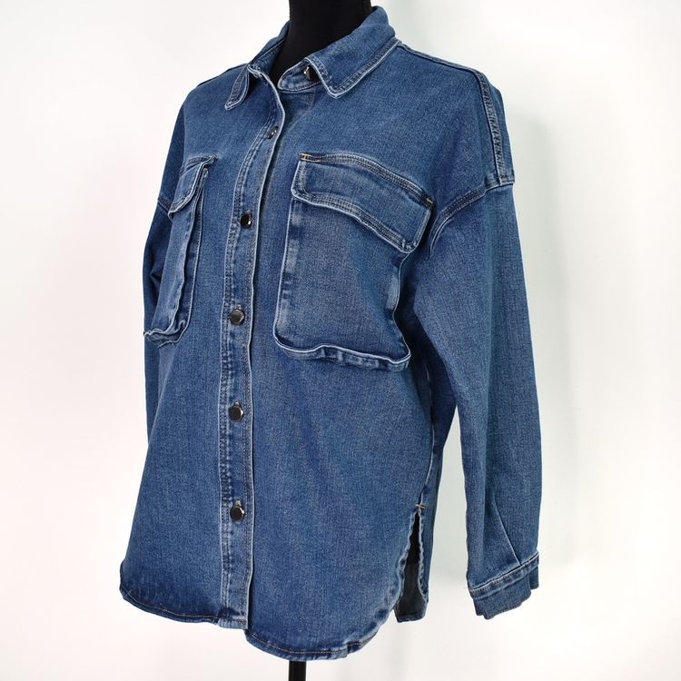 Skjortjacka Denim BLÅ - 3D Denim