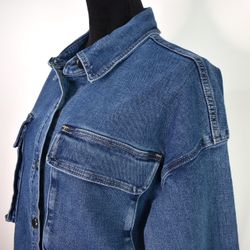 Skjortjacka Denim BLÅ - 3D Denim