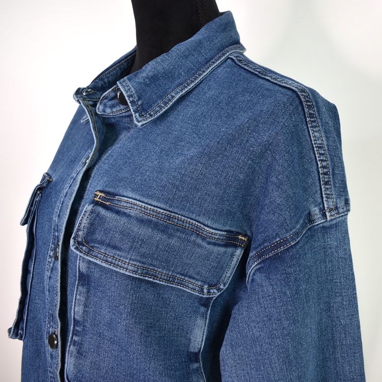 Skjortjacka Denim BLÅ - 3D Denim