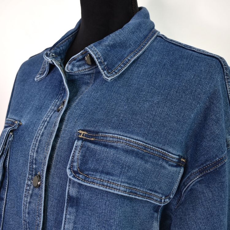 Skjortjacka Denim BLÅ - 3D Denim