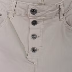 Jeans med Knappar BEIGE CHIARO - 3D Denim
