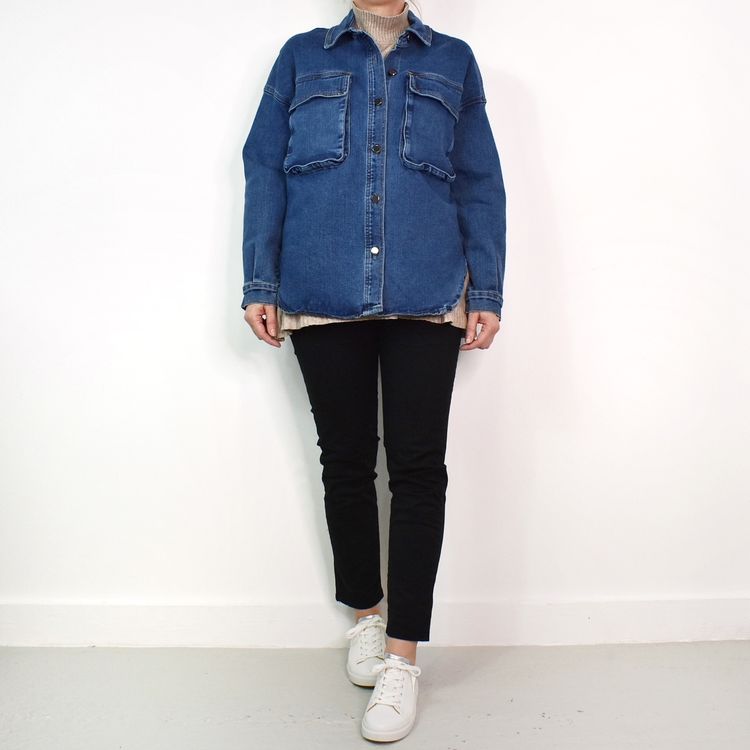 Skjortjacka Denim BLÅ - 3D Denim