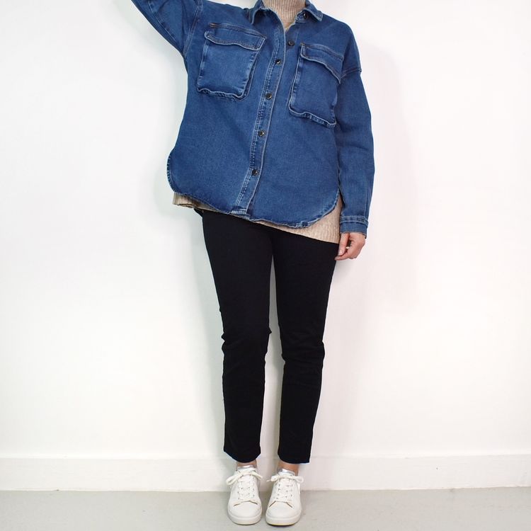 Skjortjacka Denim BLÅ - 3D Denim