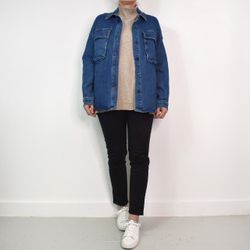 Skjortjacka Denim BLÅ - 3D Denim