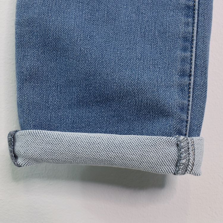 Jeans Jogger med Resårmidja och Knytband LJUS BLÅ - 3D Denim