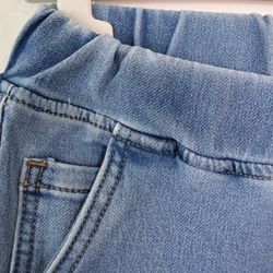 Jeans Jogger med Resårmidja och Knytband LJUS BLÅ - 3D Denim