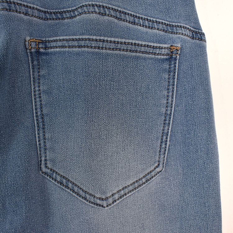 Jeans Jogger med Resårmidja och Knytband LJUS BLÅ - 3D Denim