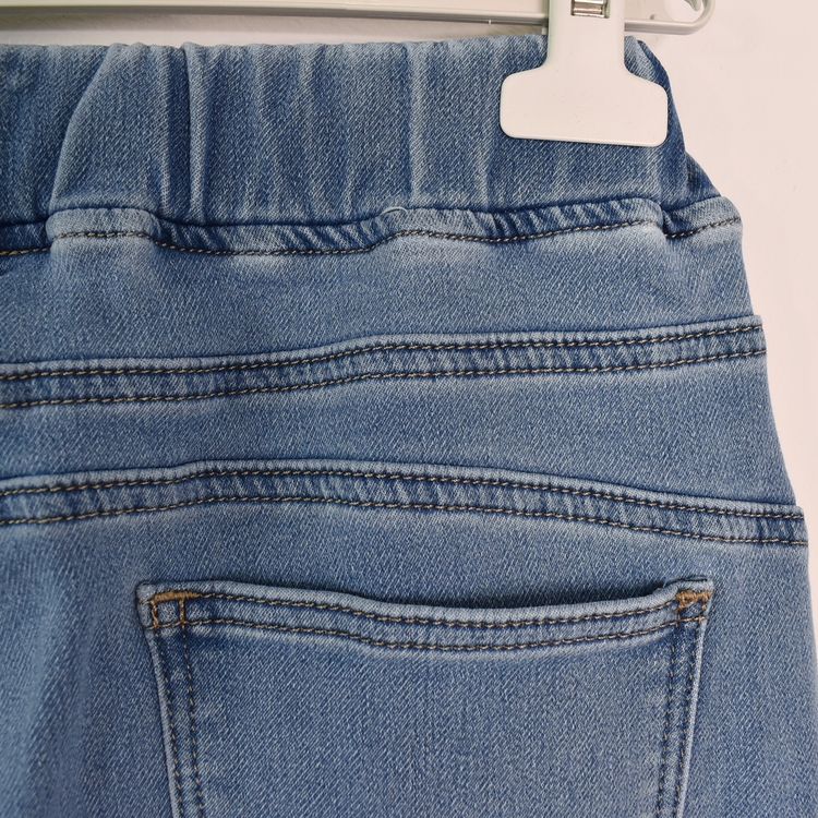 Jeans Jogger med Resårmidja och Knytband LJUS BLÅ - 3D Denim