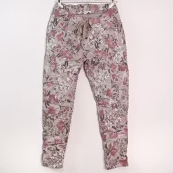 Stretchig Byxa Signe Blommig ROSA - Mix By Heart