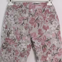 Stretchig Byxa Signe Blommig ROSA - Mix By Heart