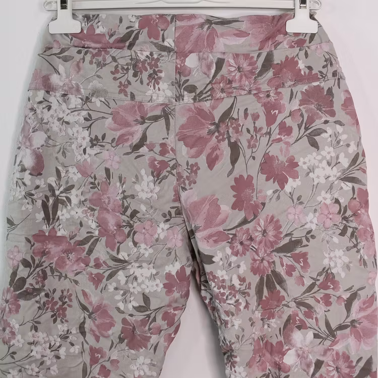 Stretchig Byxa Signe Blommig ROSA - Mix By Heart