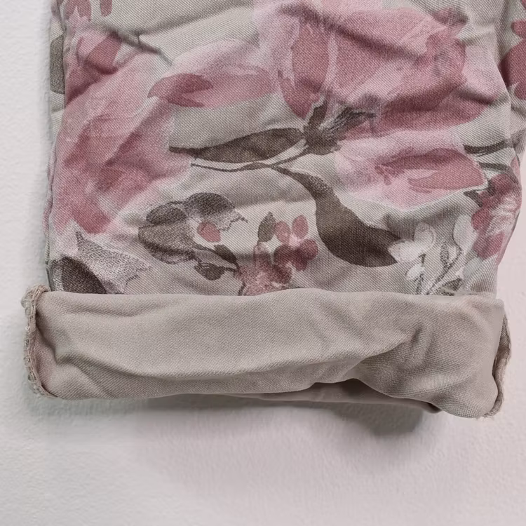 Stretchig Byxa Signe Blommig ROSA - Mix By Heart