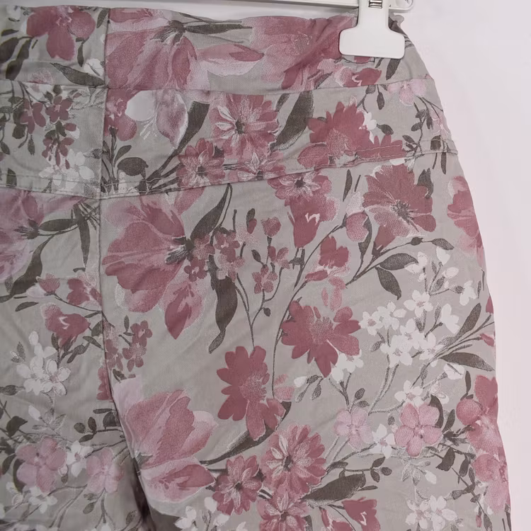 Stretchig Byxa Signe Blommig ROSA - Mix By Heart