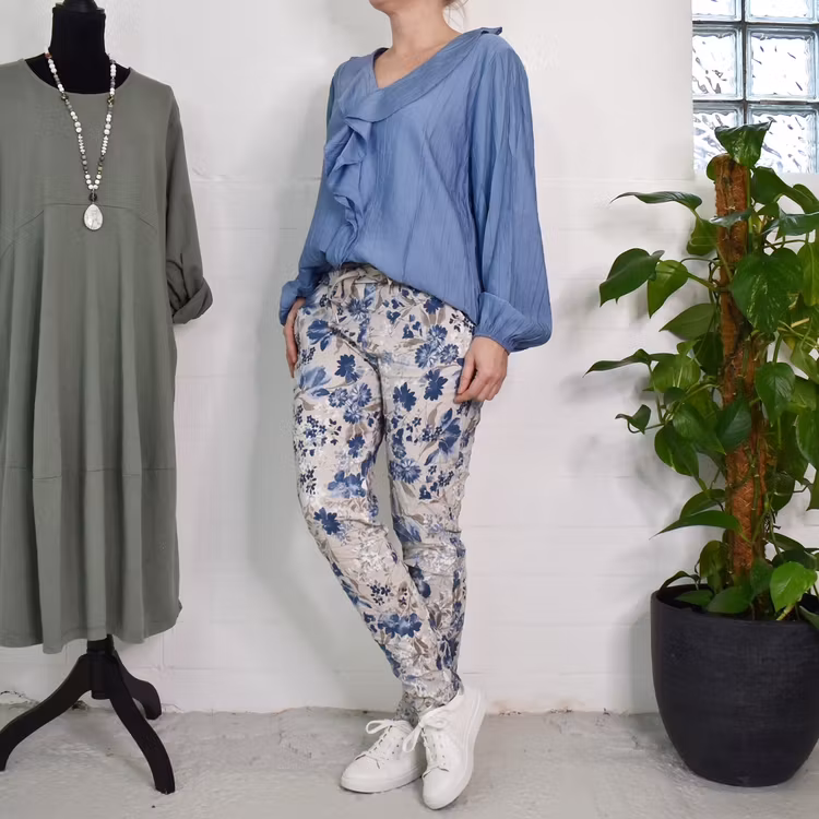 Blus Ribecka JEANSBLÅ - Mix By Heart