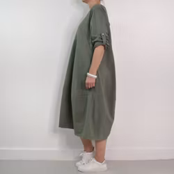 Sweatshirtklänning MILITARY