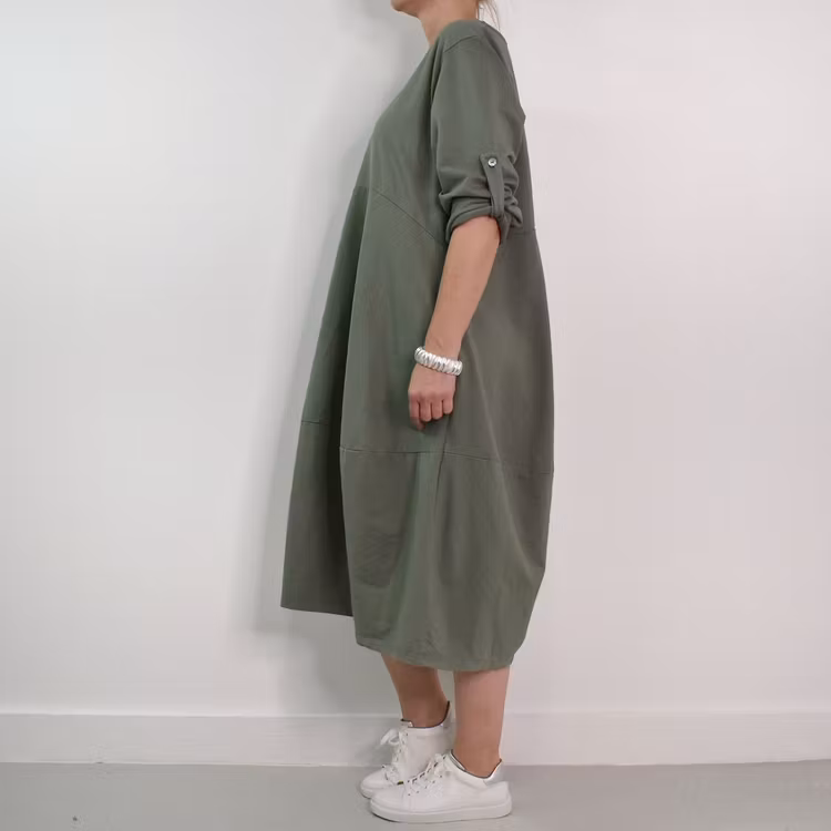 Sweatshirtklänning MILITARY