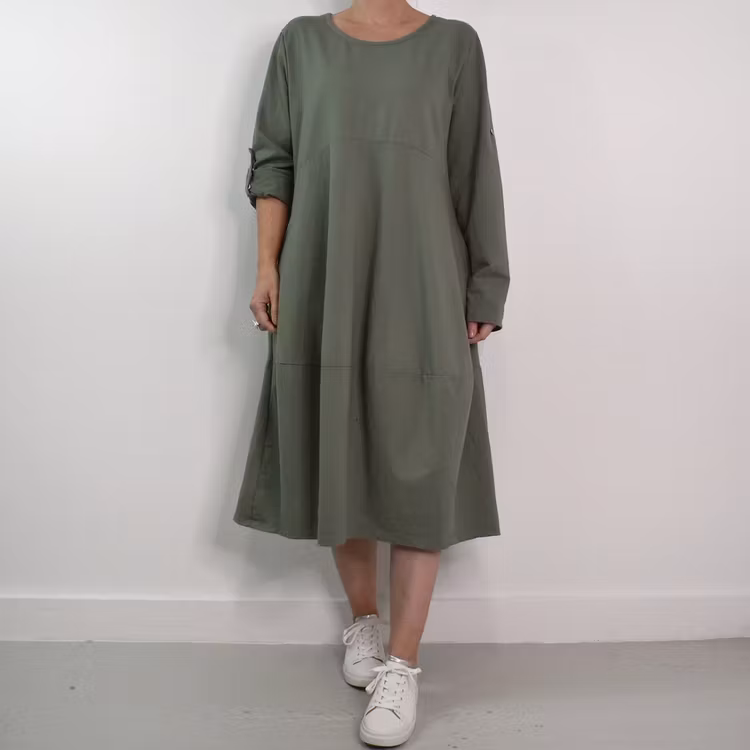 Sweatshirtklänning MILITARY