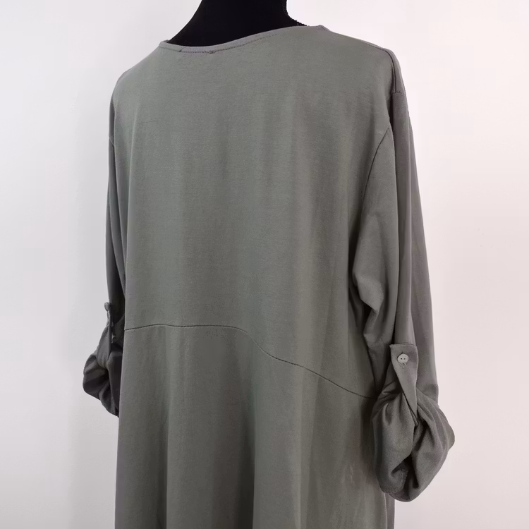 Sweatshirtklänning MILITARY