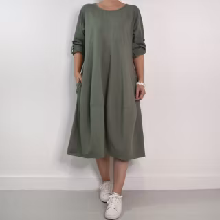 Sweatshirtklänning MILITARY